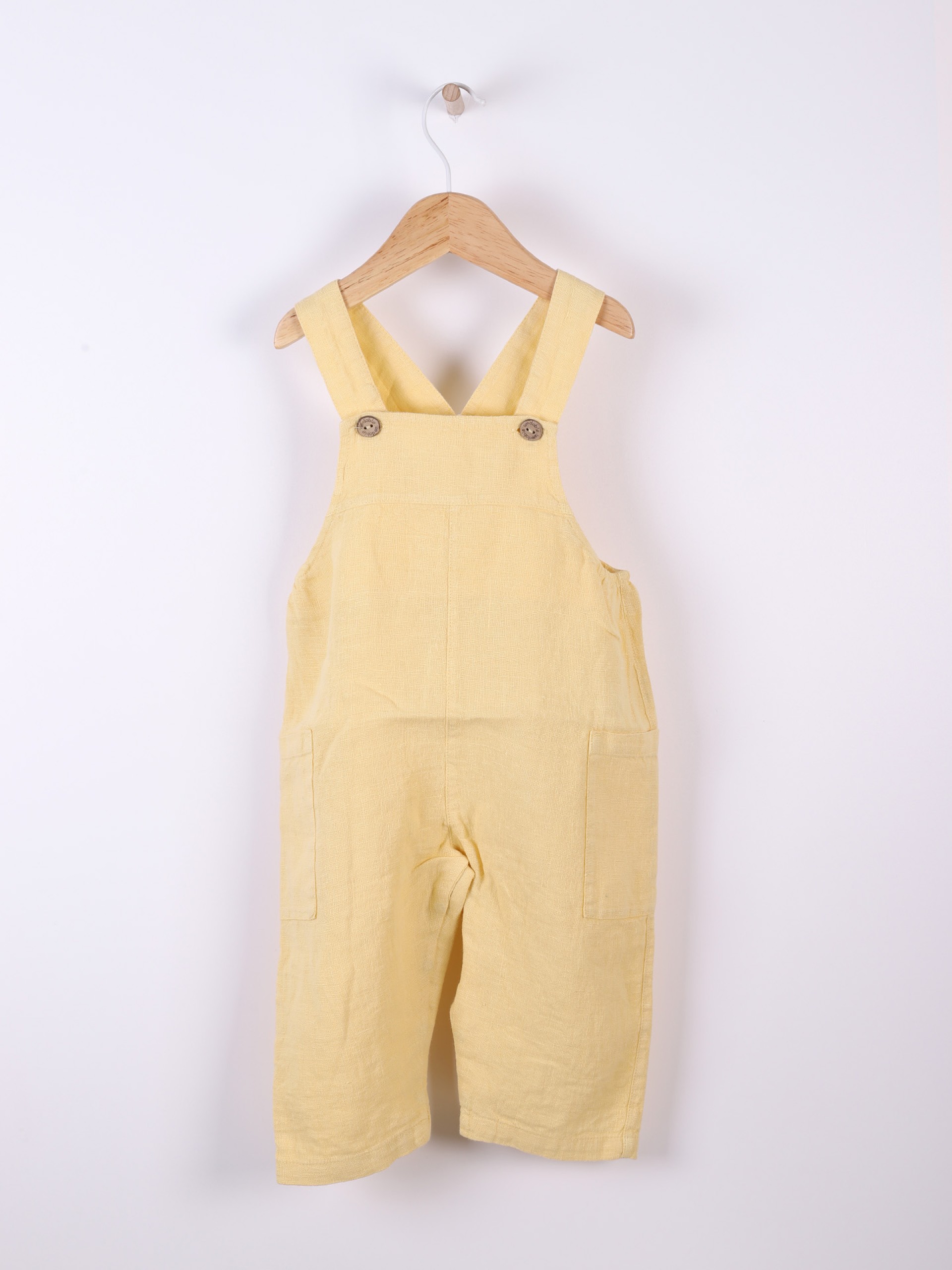 Linen dungarees