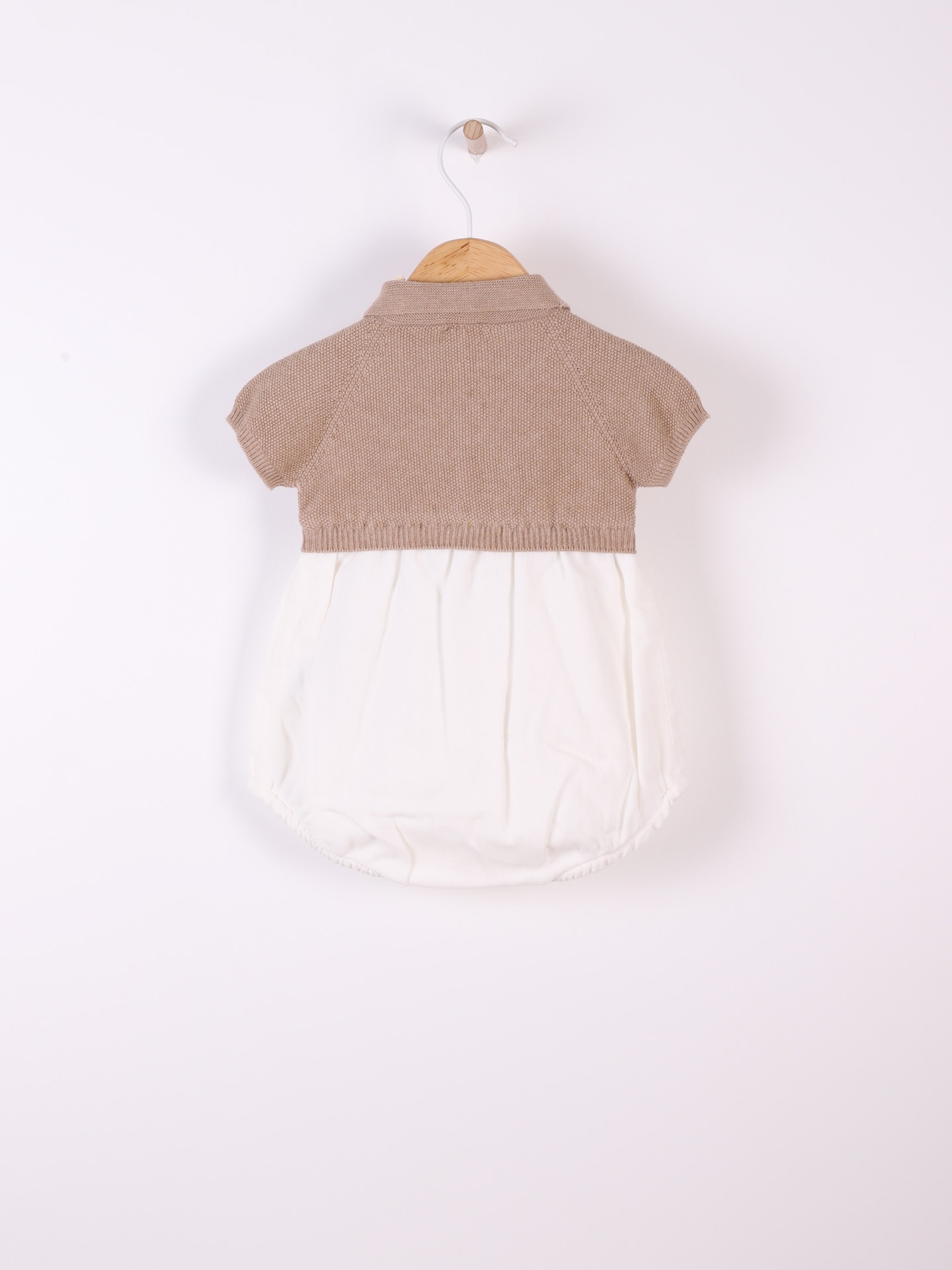 Knitted polo shortie