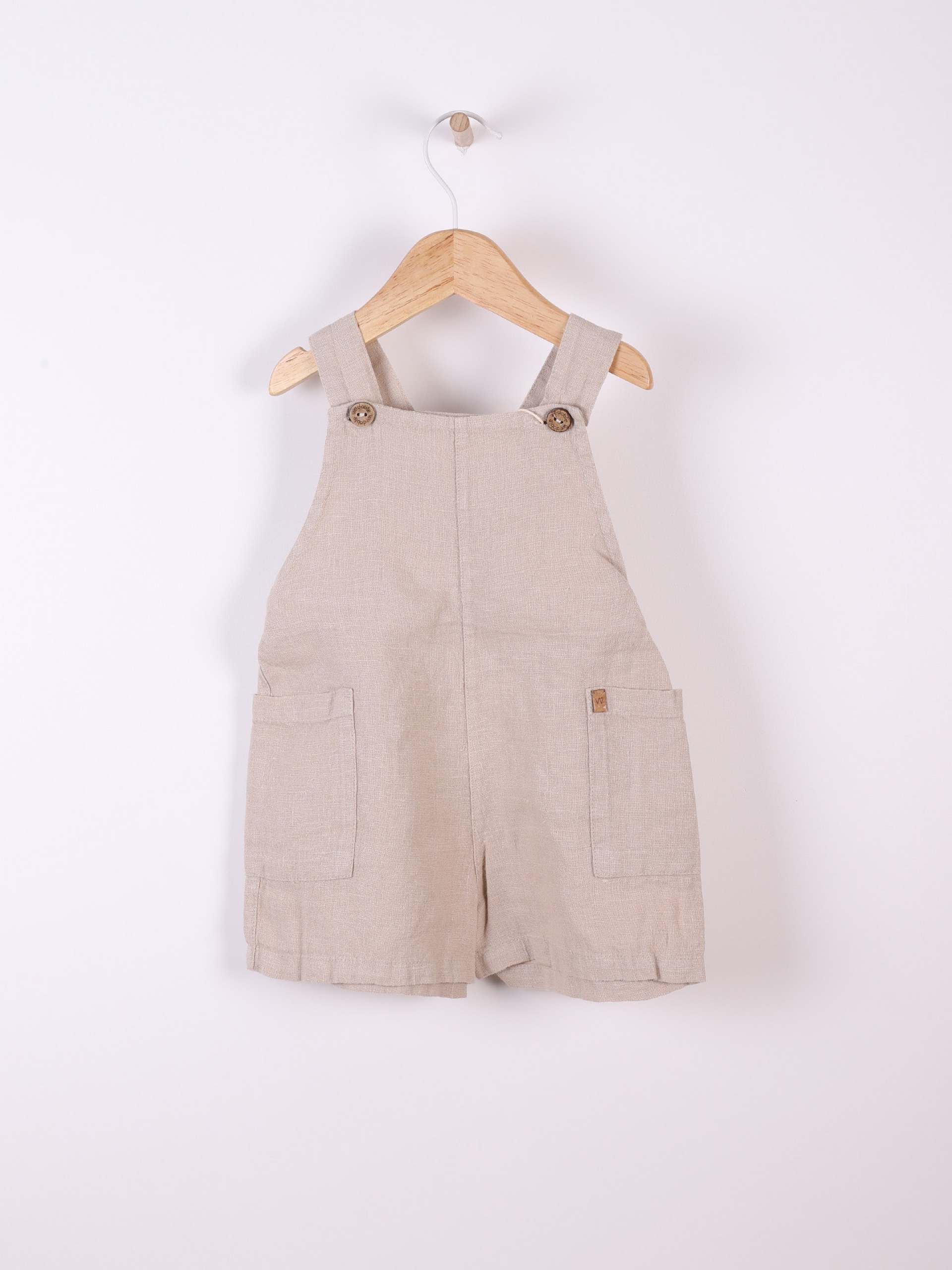 Linen dungarees