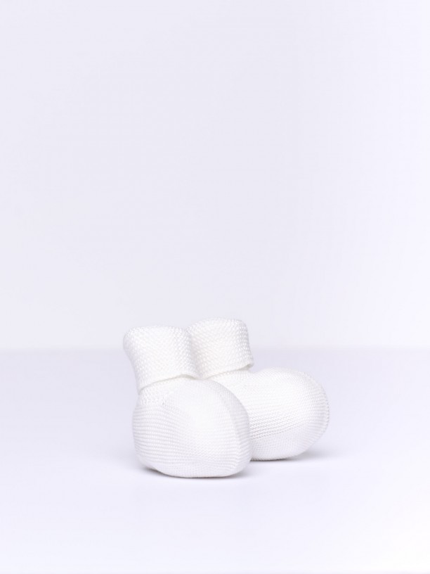 Organic cotton booties Organic cotton booties