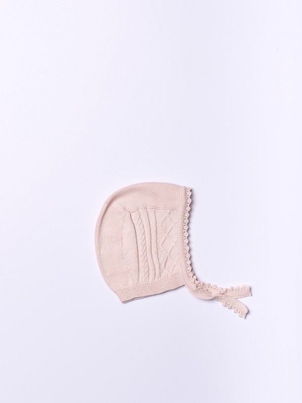 Organic cotton bonnet