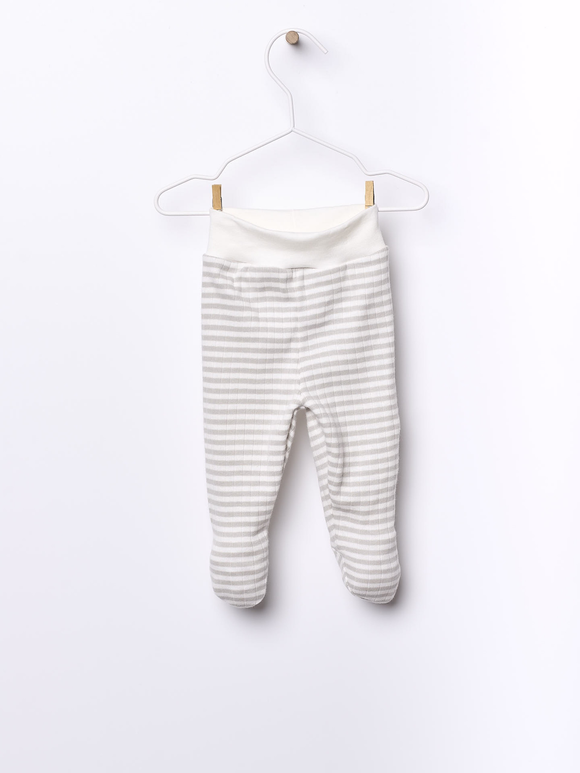 Cotton trousers with feet