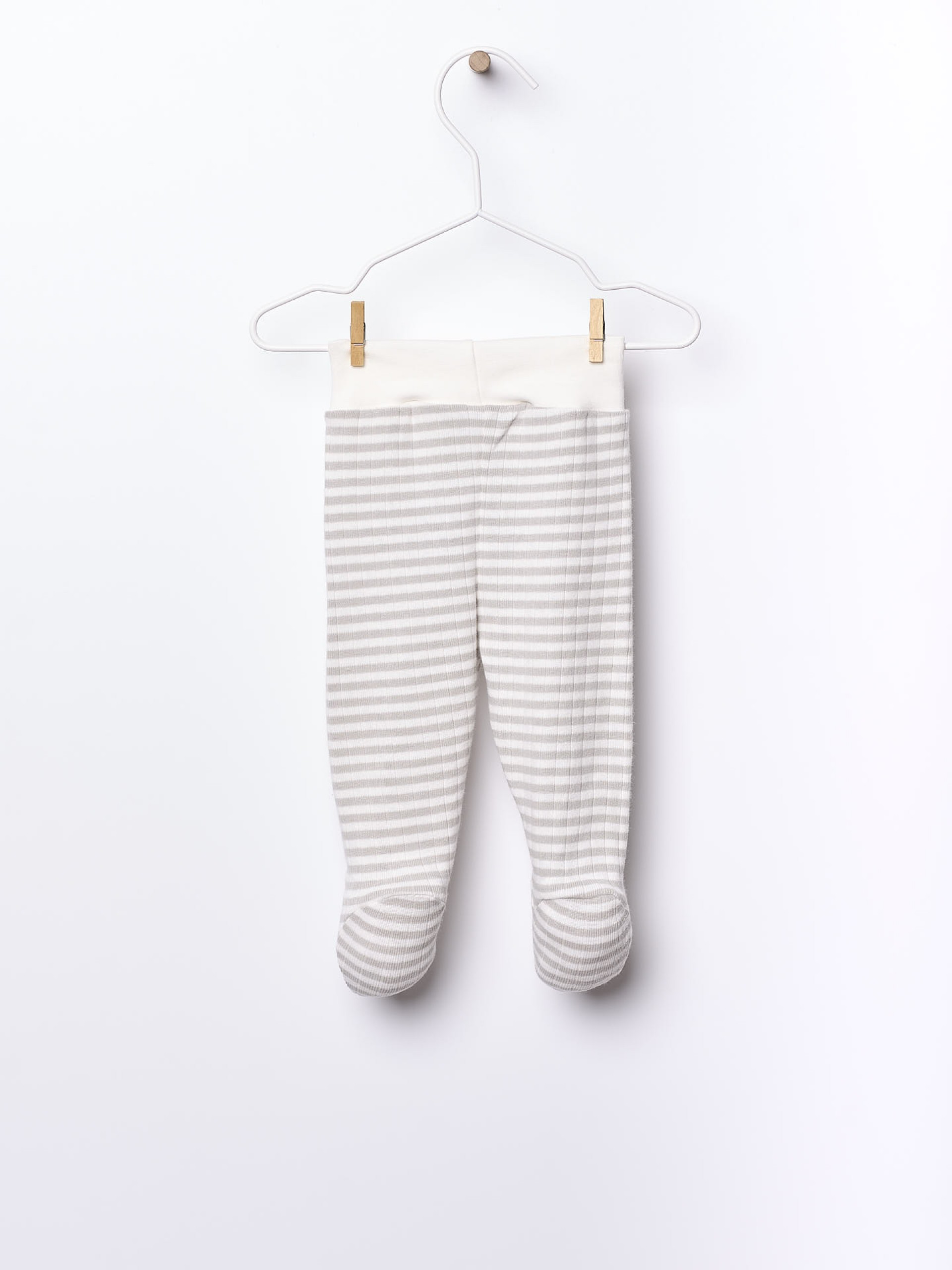 Cotton trousers with feet