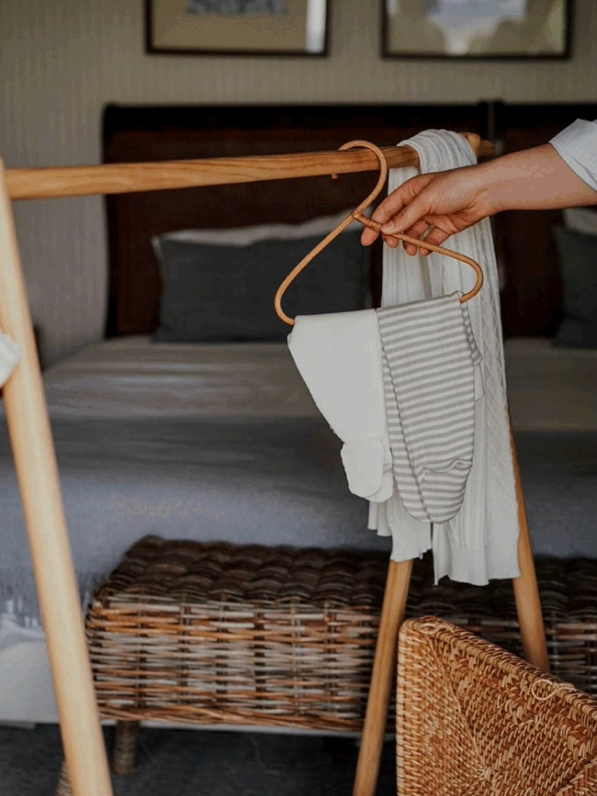 Cotton trousers with feet