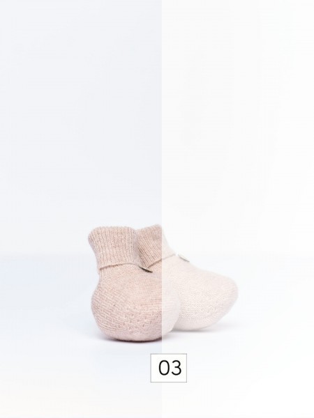 Knitted booties