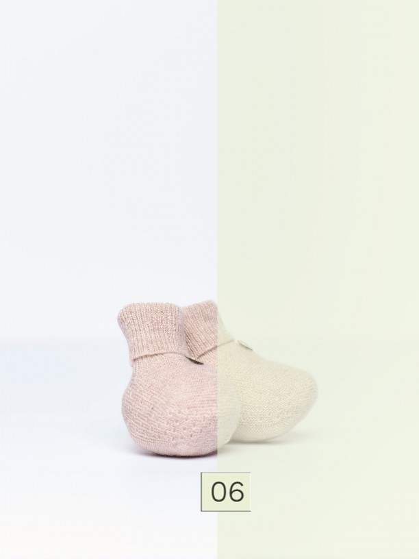 Knitted booties
