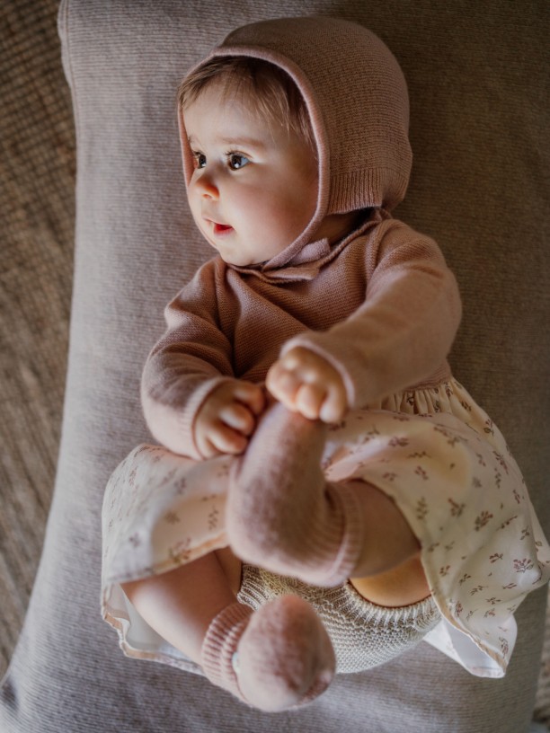 Knitted booties