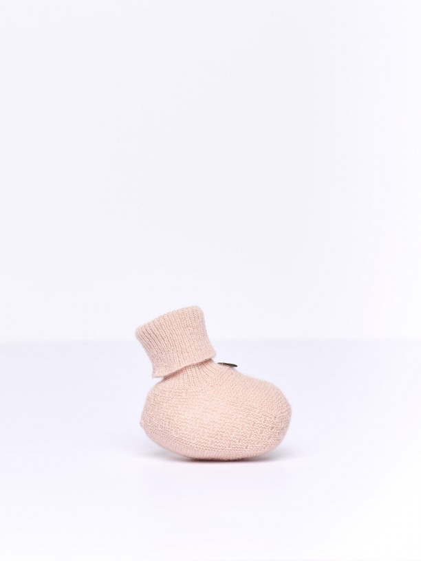 Knitted booties