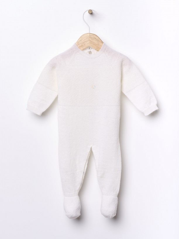 Knitted babygrow