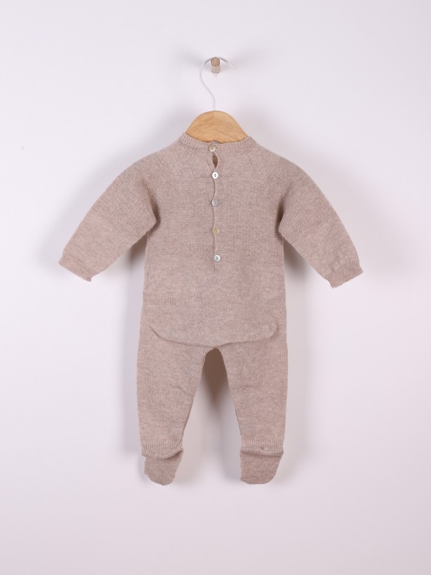 Knitted babygrow