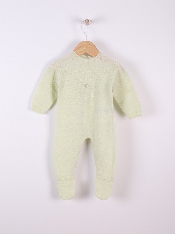 Knitted babygrow