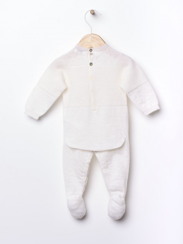 Knitted babygrow