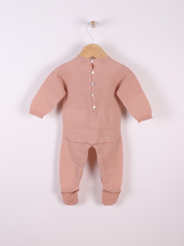 Knitted babygrow