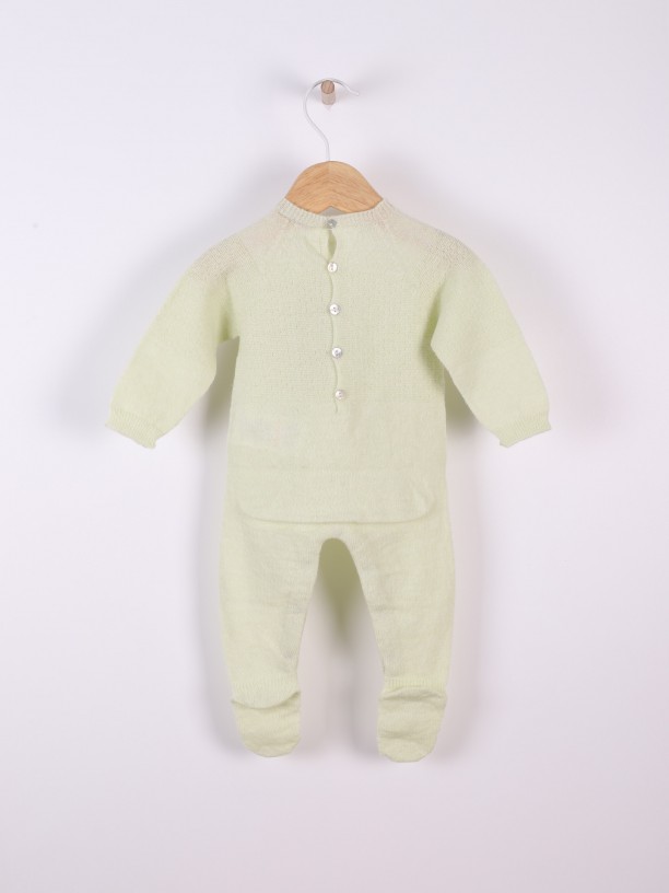 Knitted babygrow
