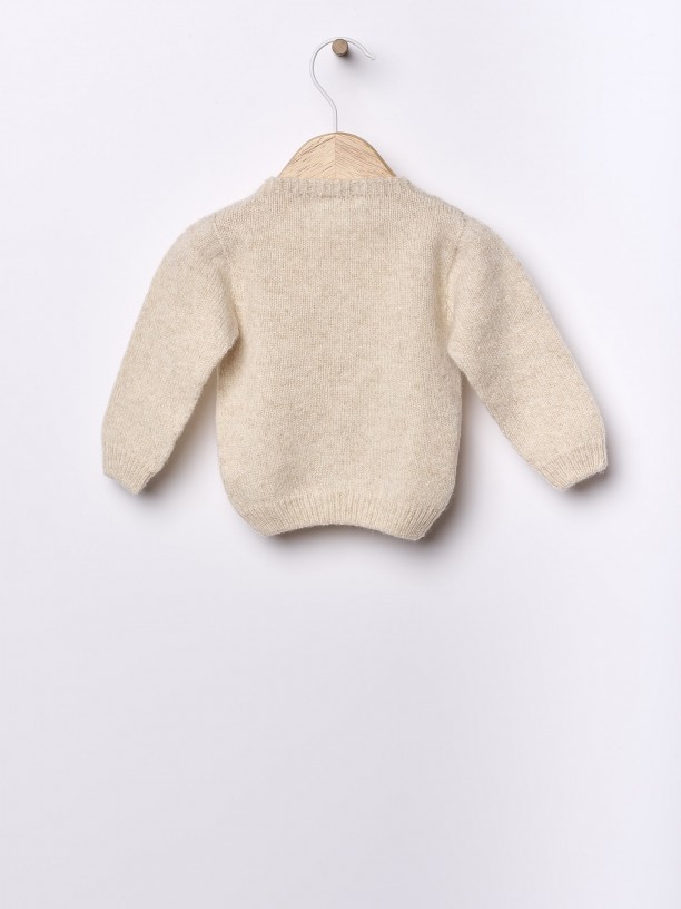 Knitted wool sweater