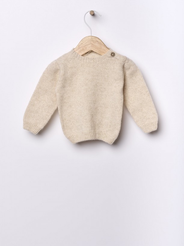 Knitted wool sweater
