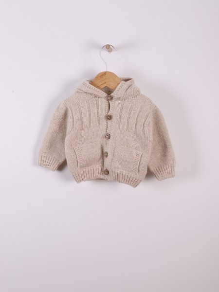 Hooded cardigan