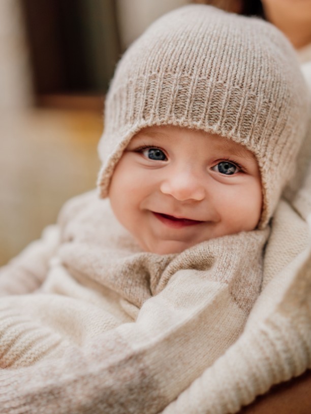Knitted wool beanie