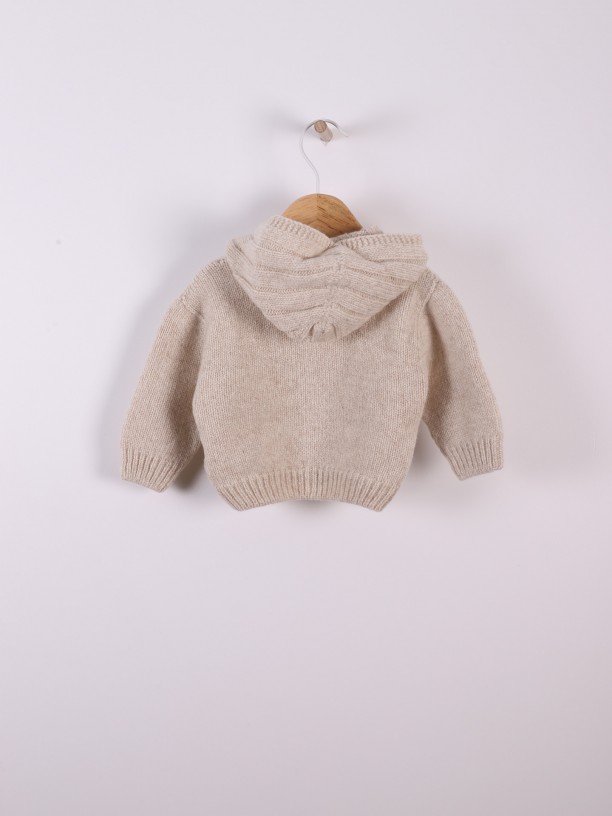 Hooded cardigan