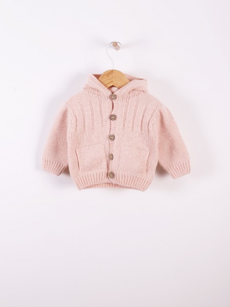 Hooded cardigan