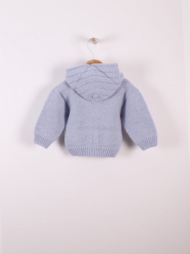 Hooded cardigan