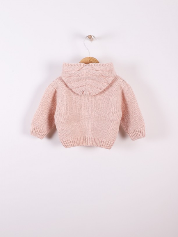 Hooded cardigan