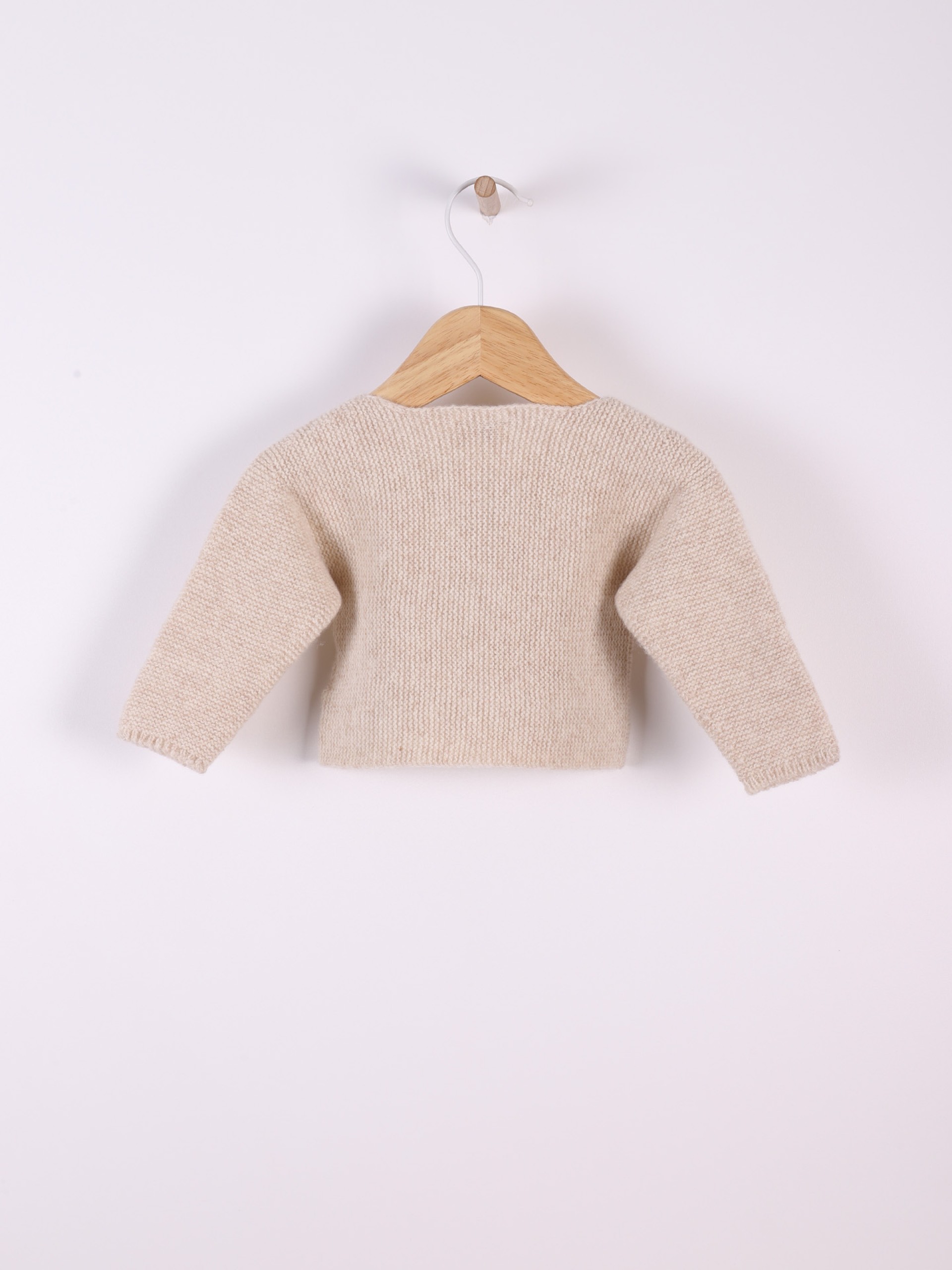 Knitted wool cardigan