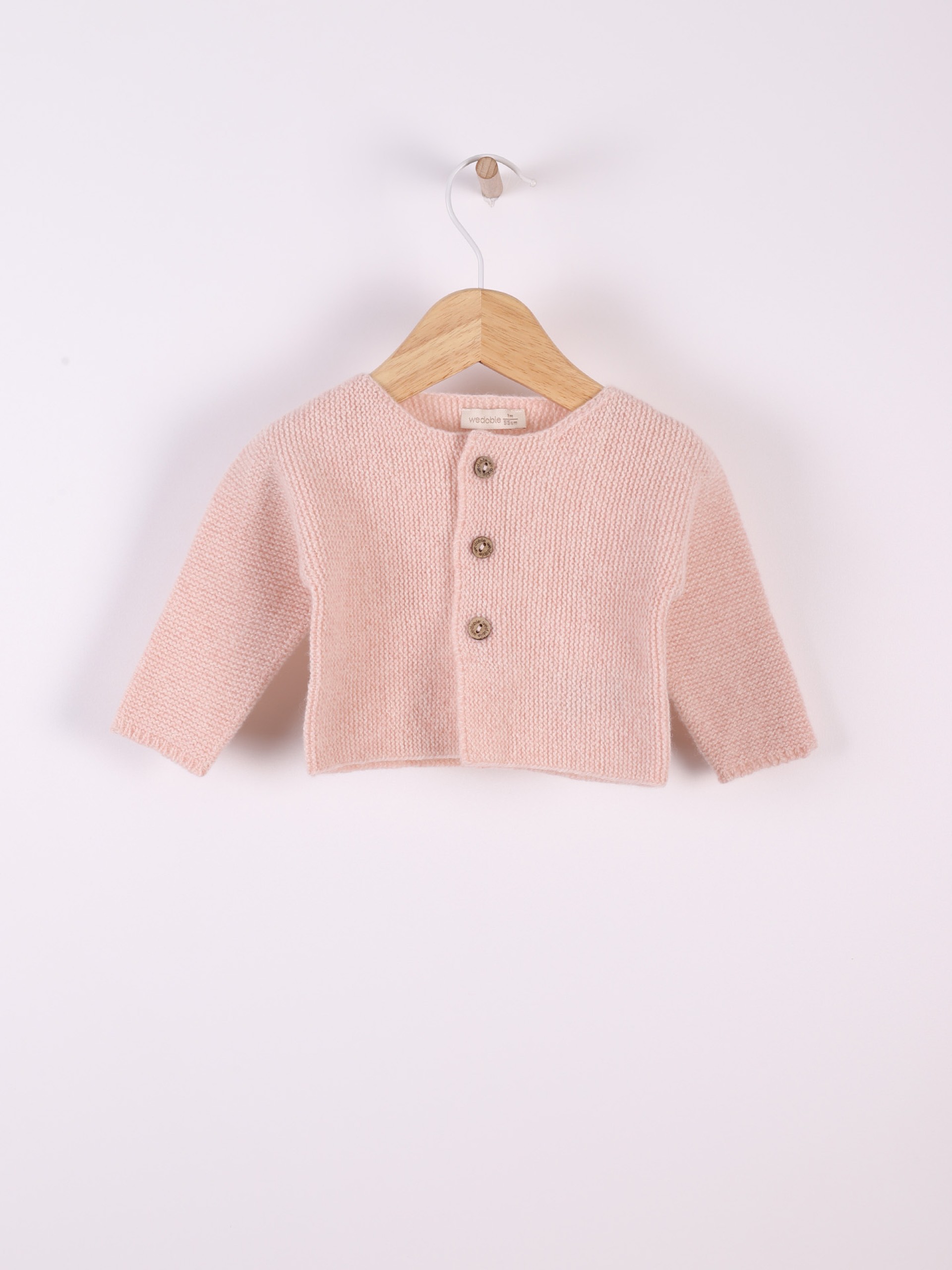 Knitted wool cardigan