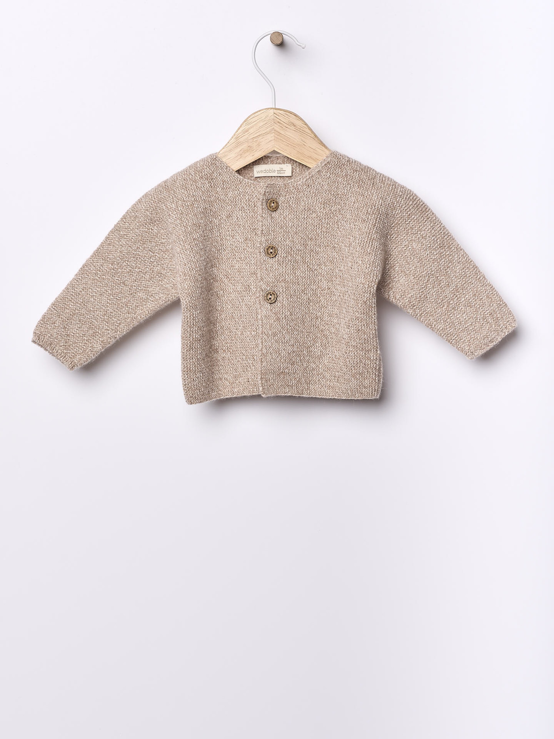 Knitted wool cardigan