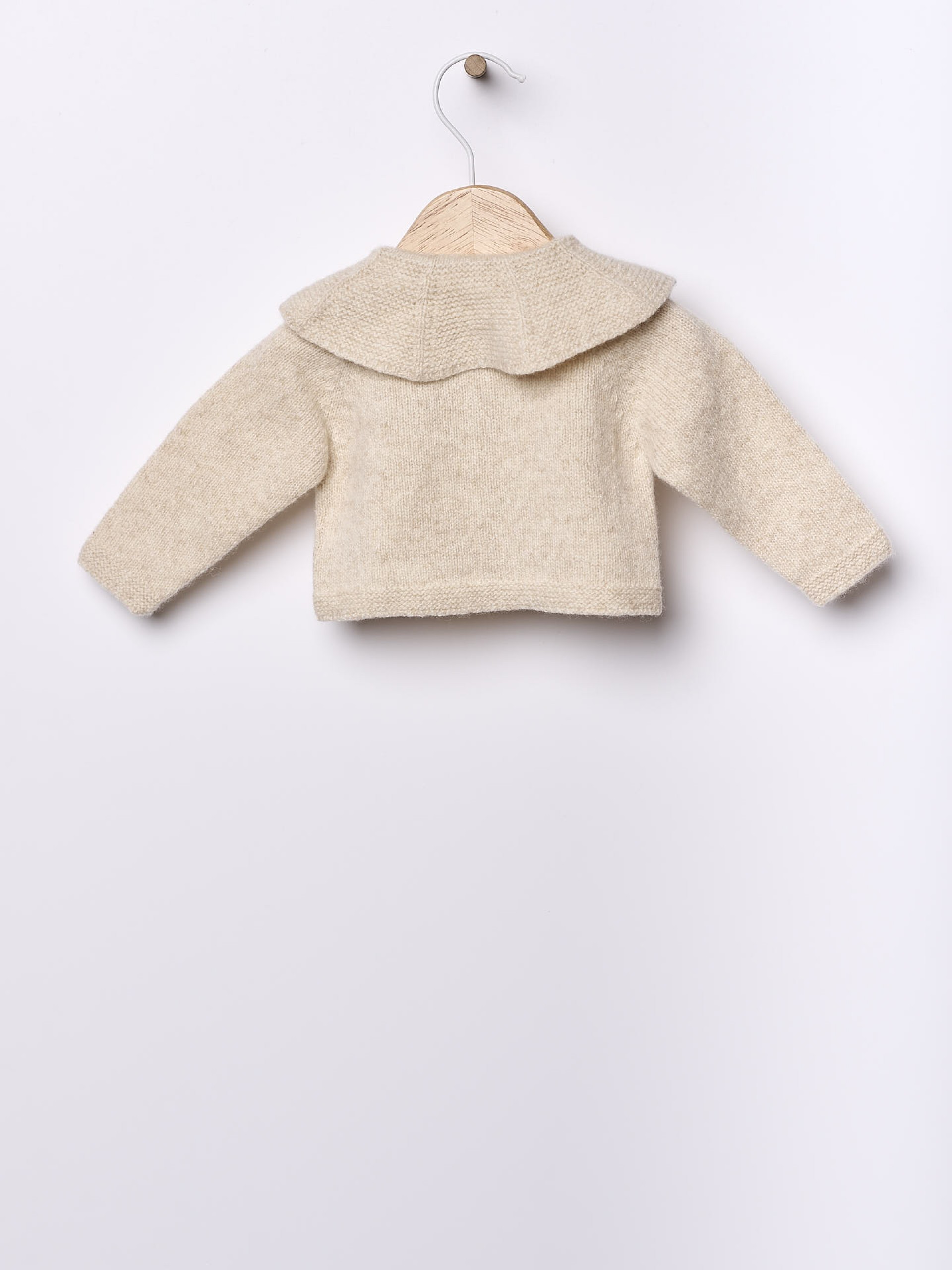 Knitted wool cardigan