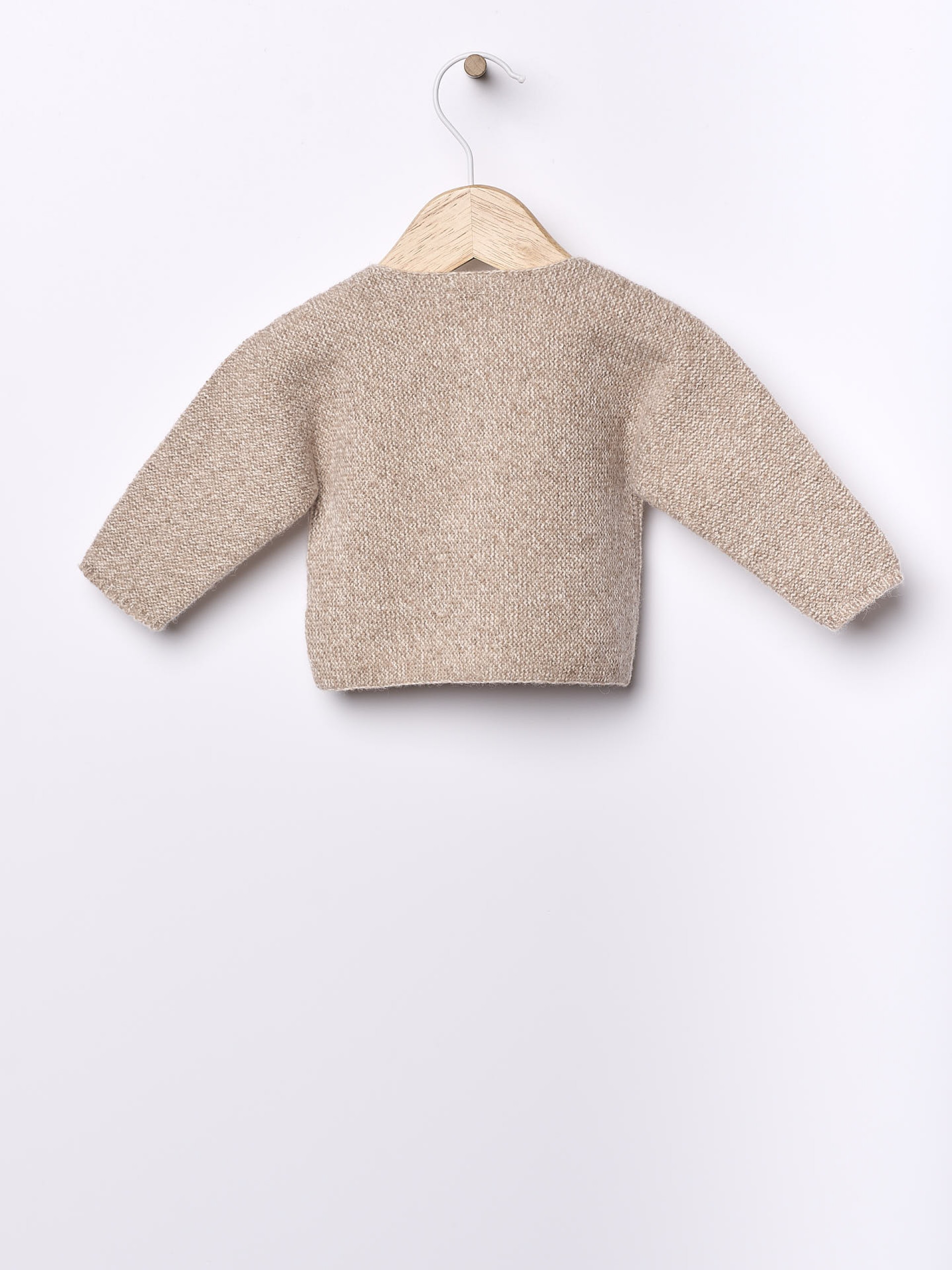 Knitted wool cardigan