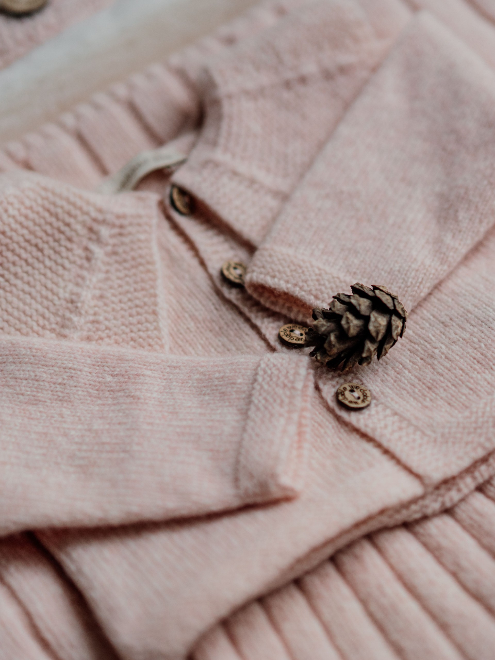 Knitted wool cardigan