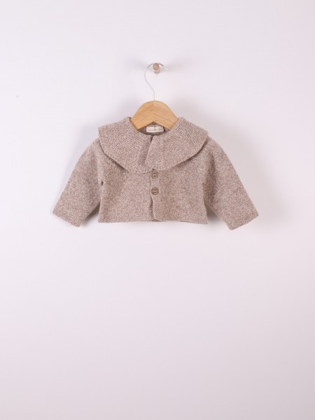 Knitted wool cardigan