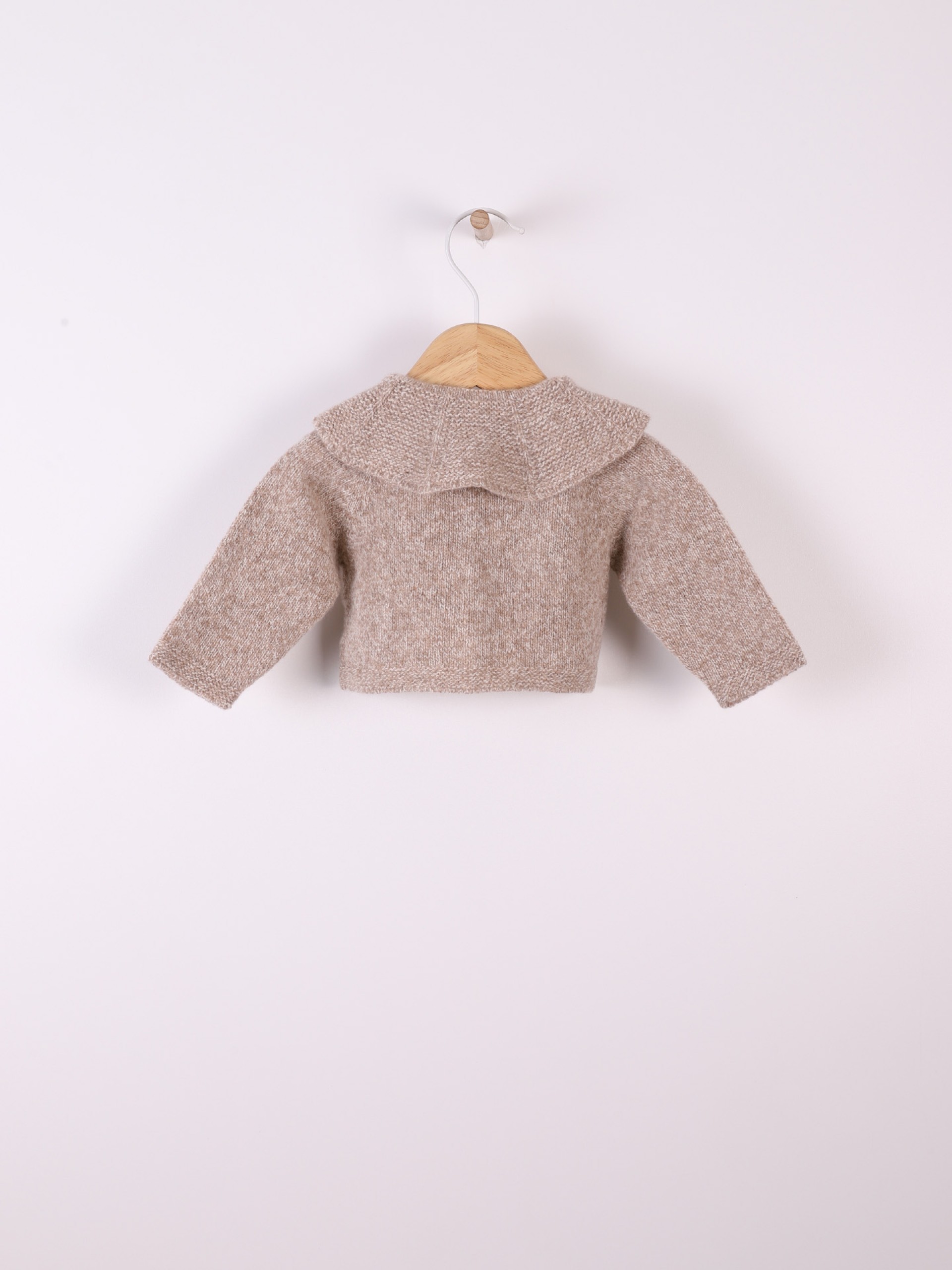 Knitted wool cardigan