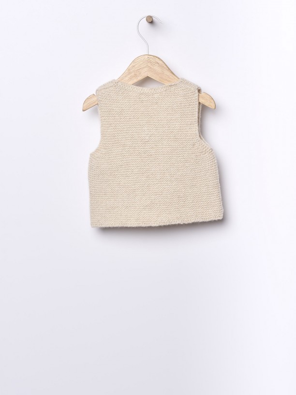Knitted baby vest