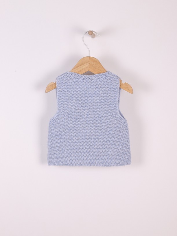 Knitted baby vest
