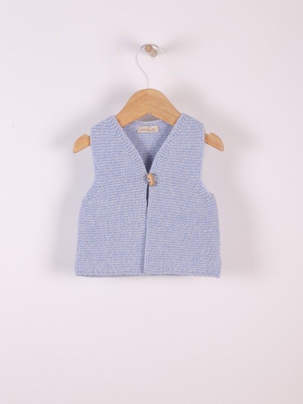Knitted baby vest