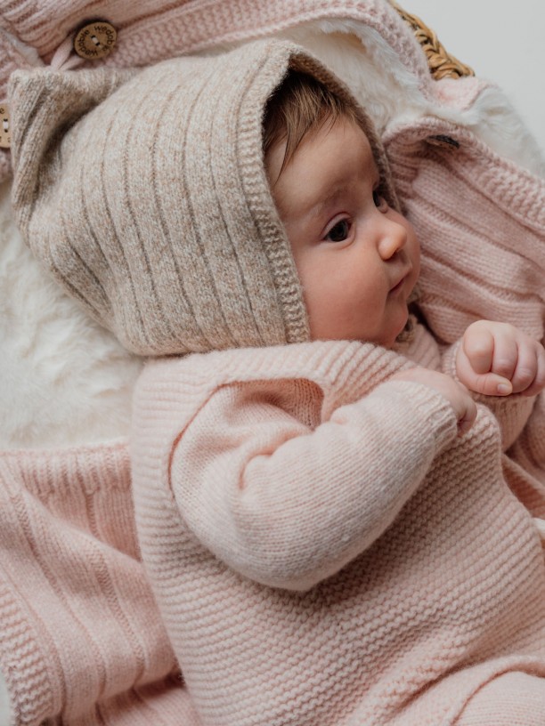 Knitted baby vest