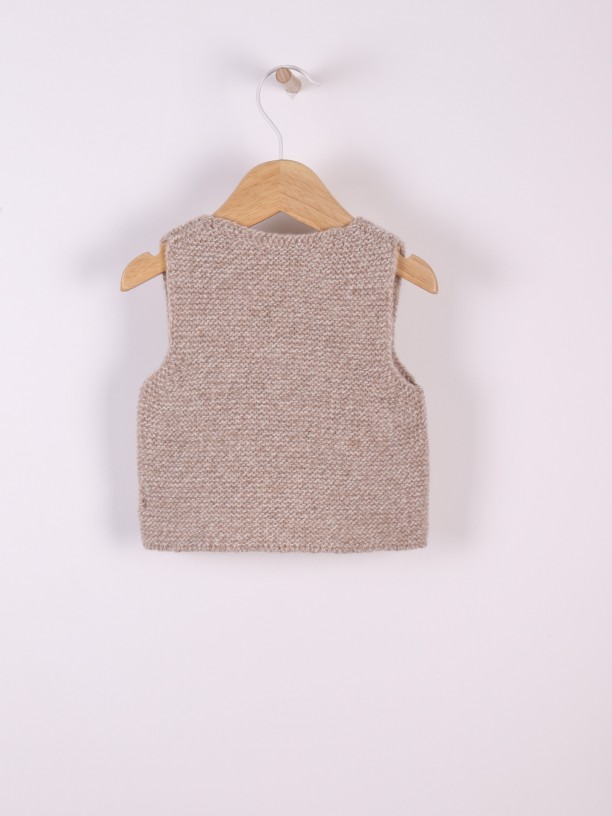 Knitted baby vest