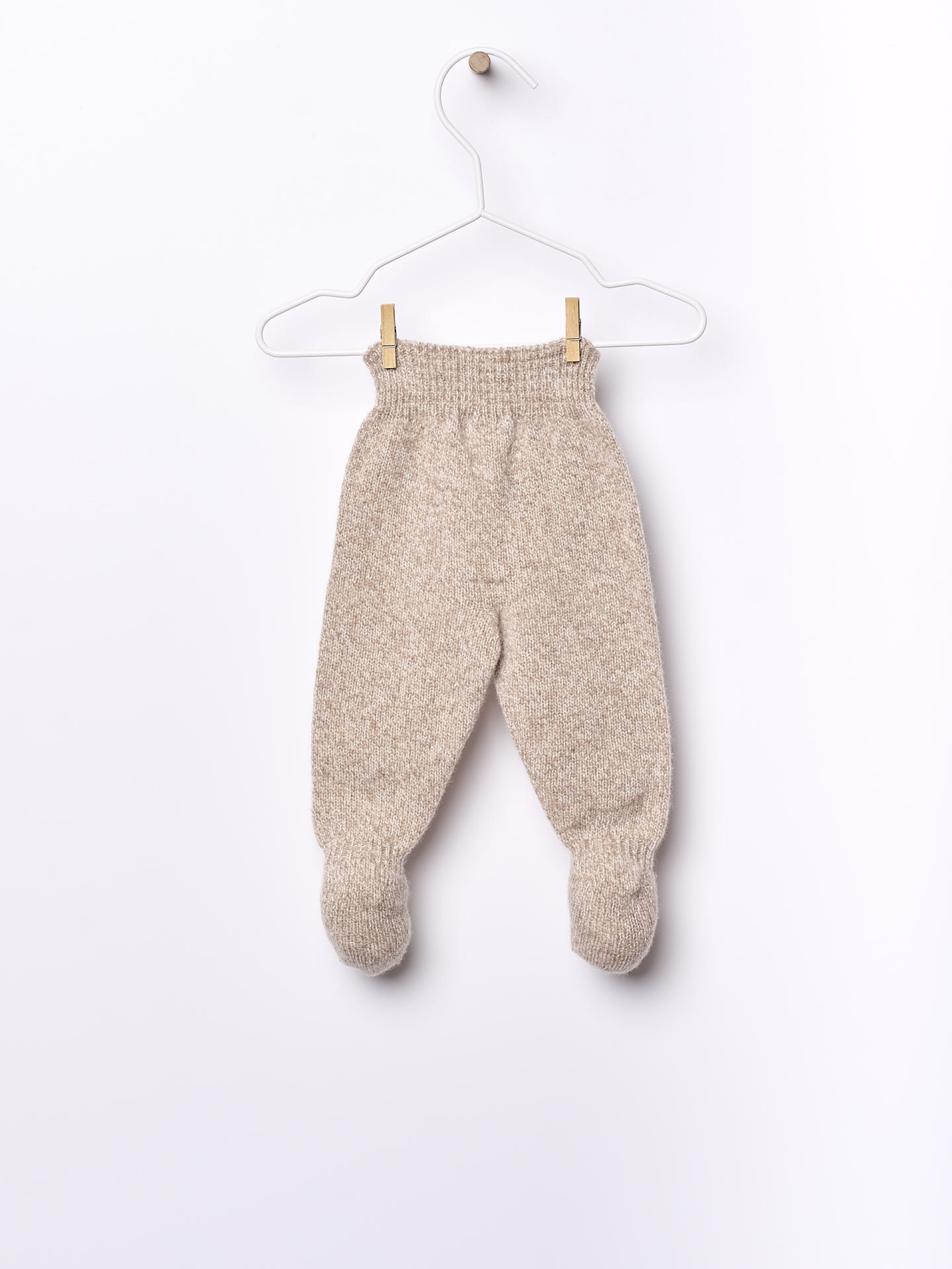 Knitted wool trousers