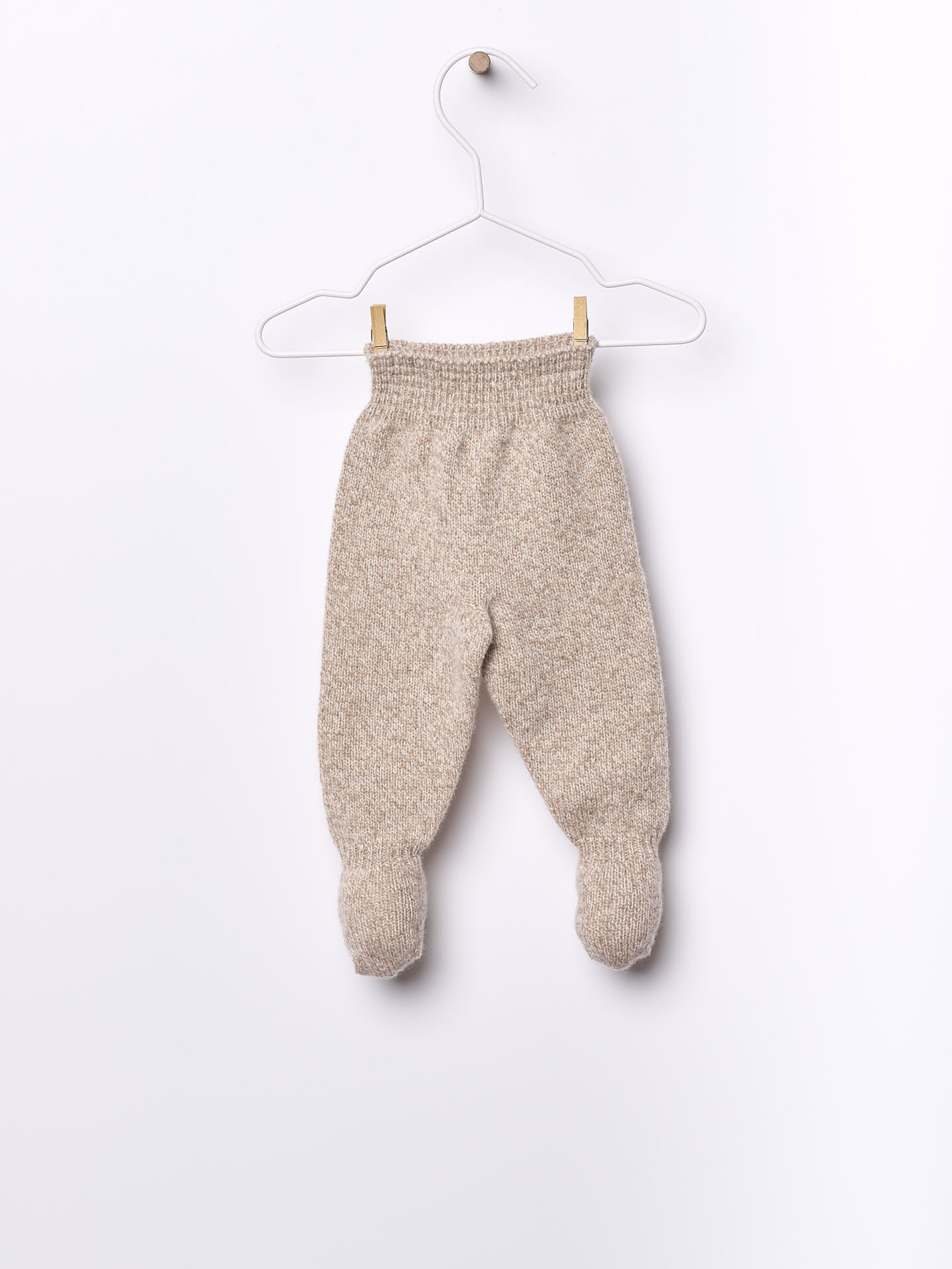 Knitted wool trousers