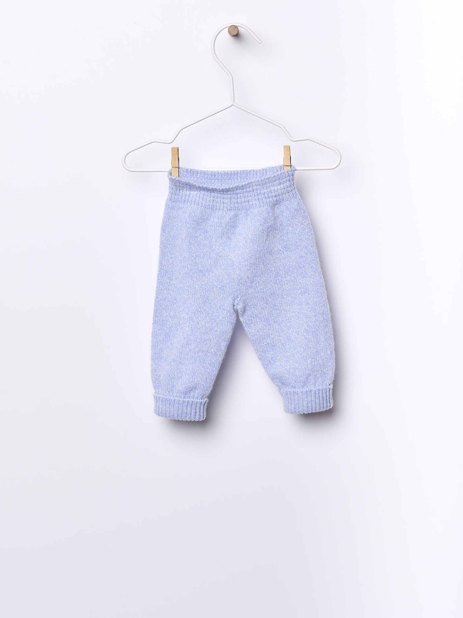 Knitted wool trousers