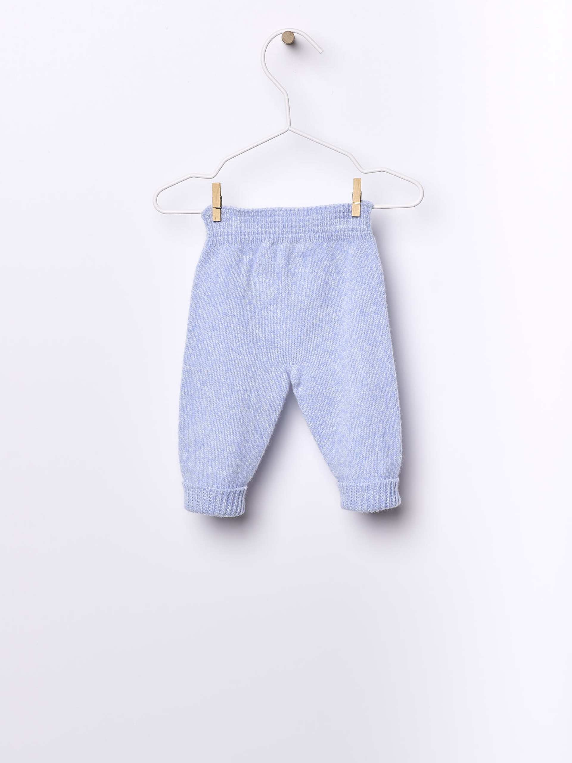 Knitted wool trousers