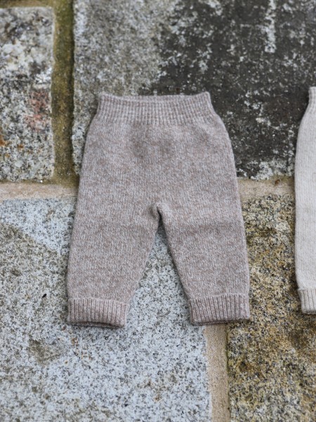 Knitted wool trousers