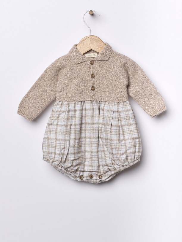 Long-sleeved polo shortie