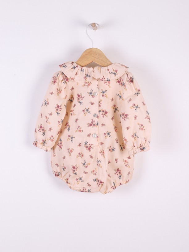 Body blusa com flores