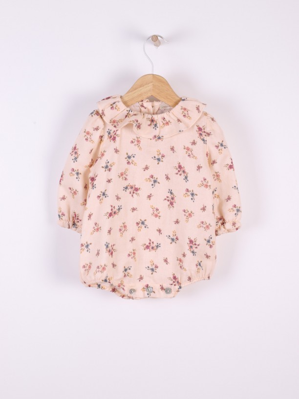 Body blusa com flores
