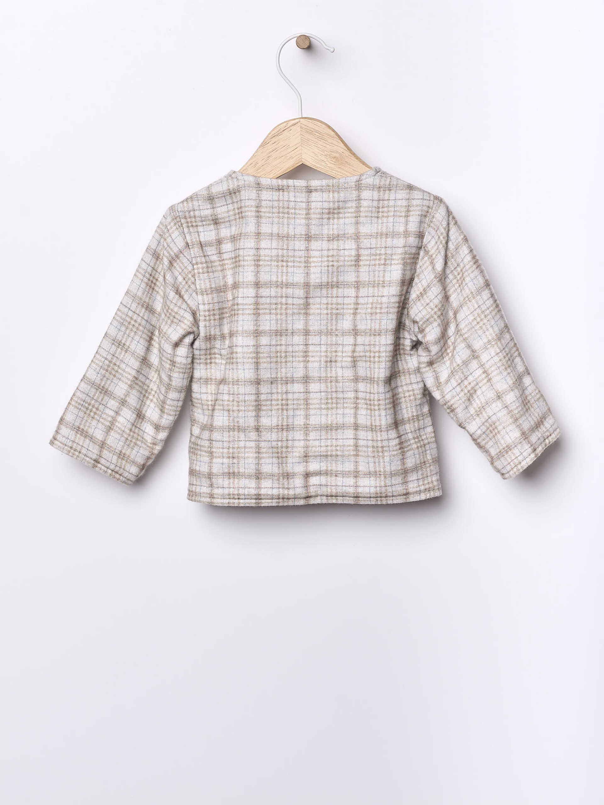 Tartan check cardigan