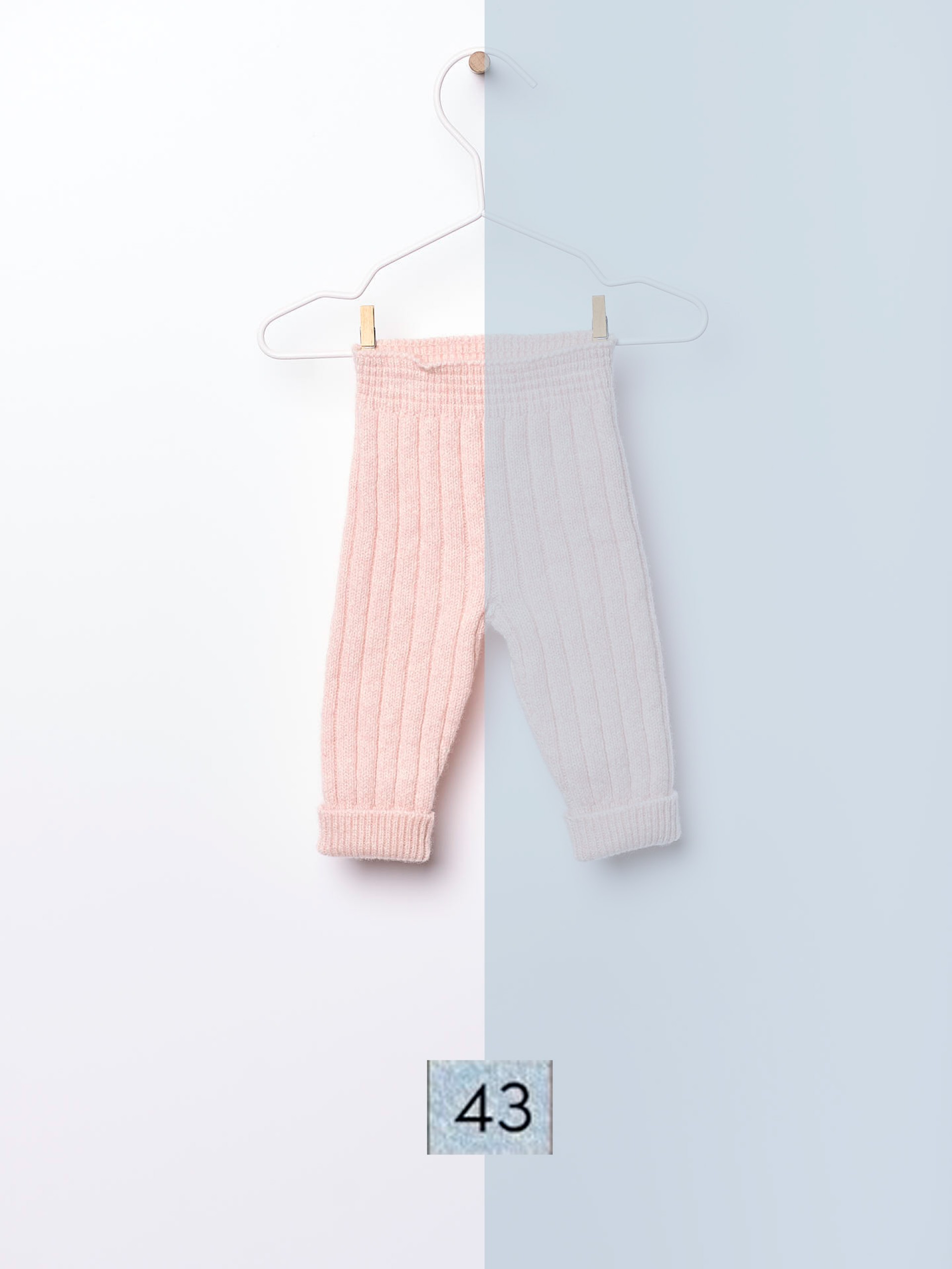 Knitted wool trousers