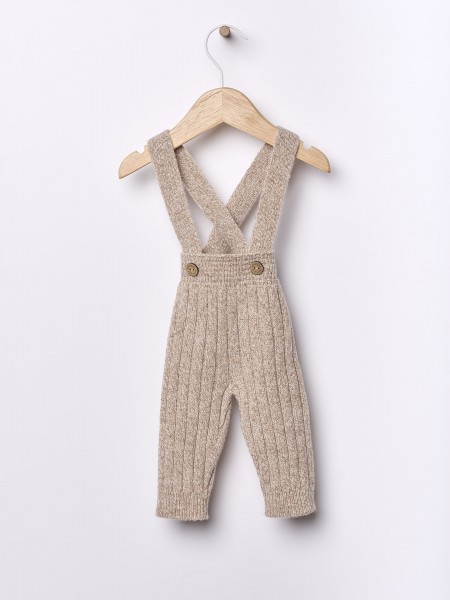 Knitted wool trousers